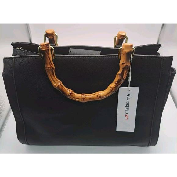 Liz Claiborne Melissa Shopper Black Retail $80 - Picture 1 of 11